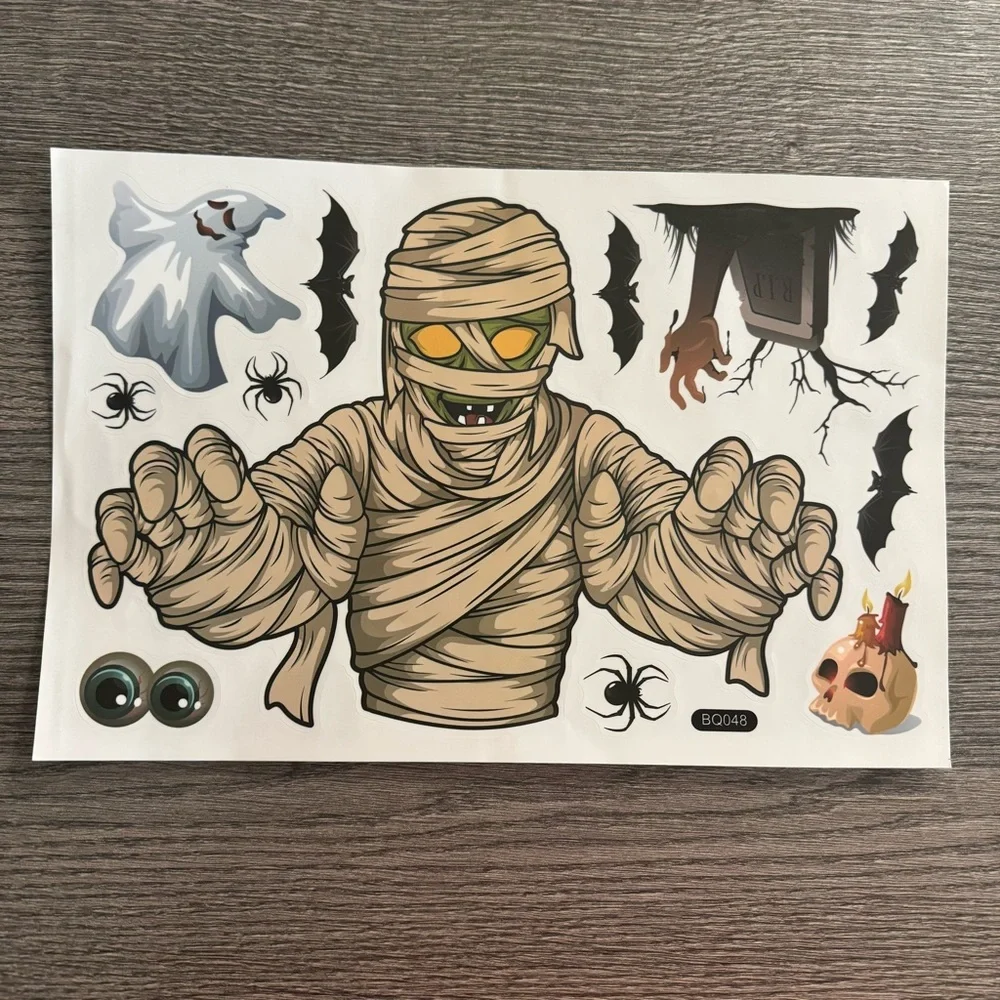 Halloween window clings stickers 5 sheets
